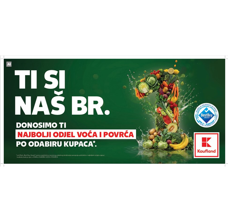 Kauflandov odsjek voća i povrća osvojio Best Buy Award