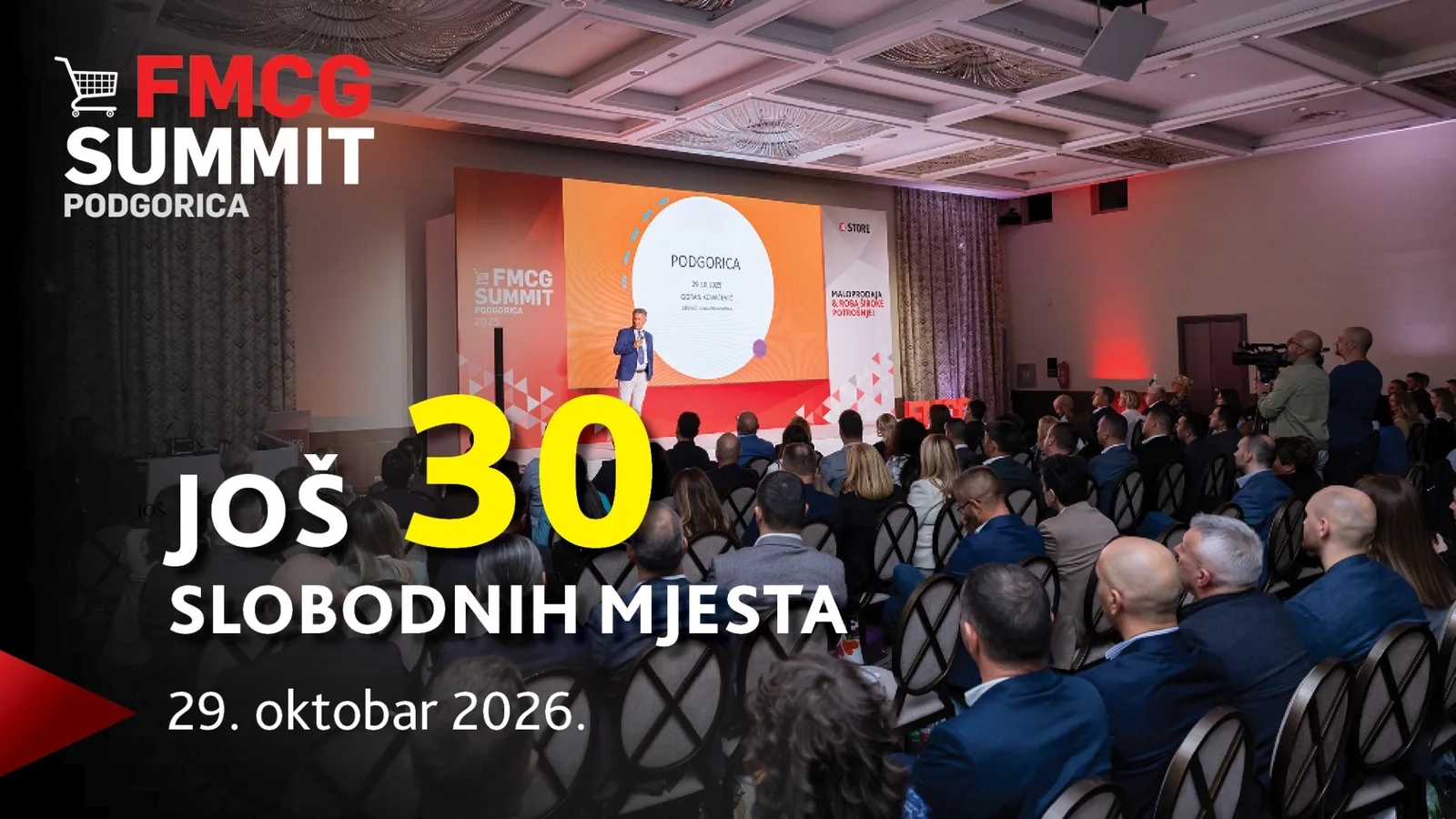 2. FMCG Summit Podgorica - Još samo 30 slobodnih mjesta