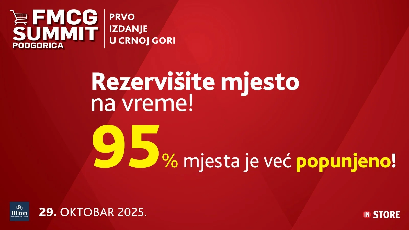 1. FMCG Summit Podgorica - Još malo mjesta je ostalo!