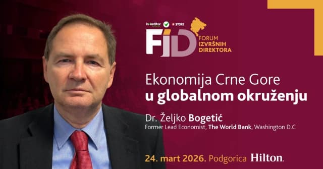 Bogetić: Crna Gora mora „okrenuti list“ – od potrošnje i zaduživanja ka održivosti i produktivnosti