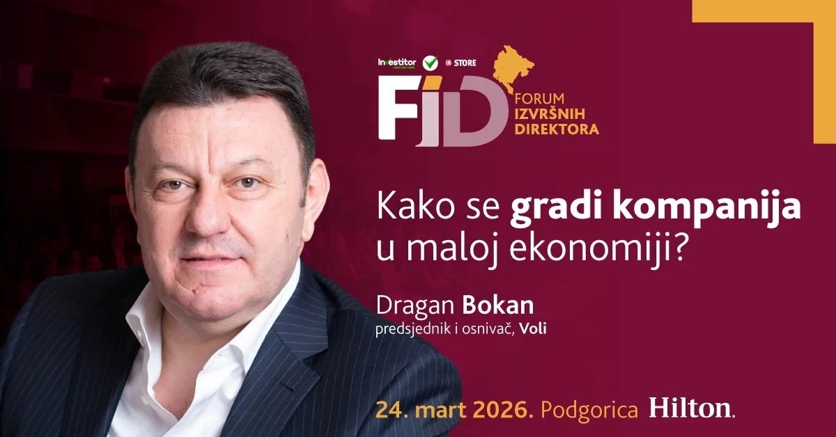Kako se gradi kompanija u maloj ekonomiji: 30 godina lekcija Dragana Bokana na FID-u 2026