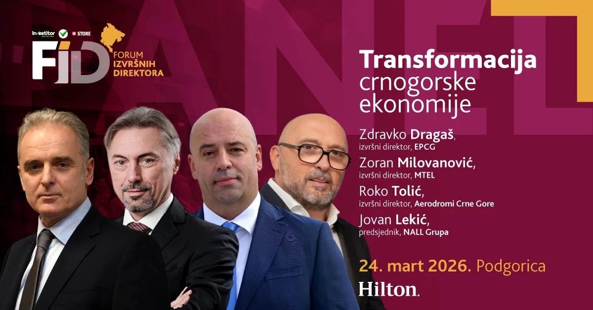 Dragaš, Milovanović, Tolić i Lekić na FID 2026: Transformacija crnogorske ekonomije u fokusu
